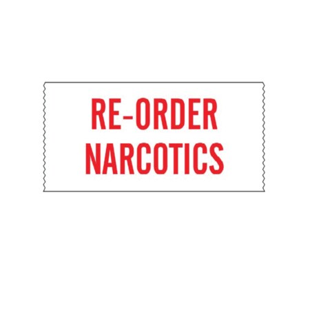 Nevs Printed Chart Tape - Reorder Narcotics, PK3 NT-89